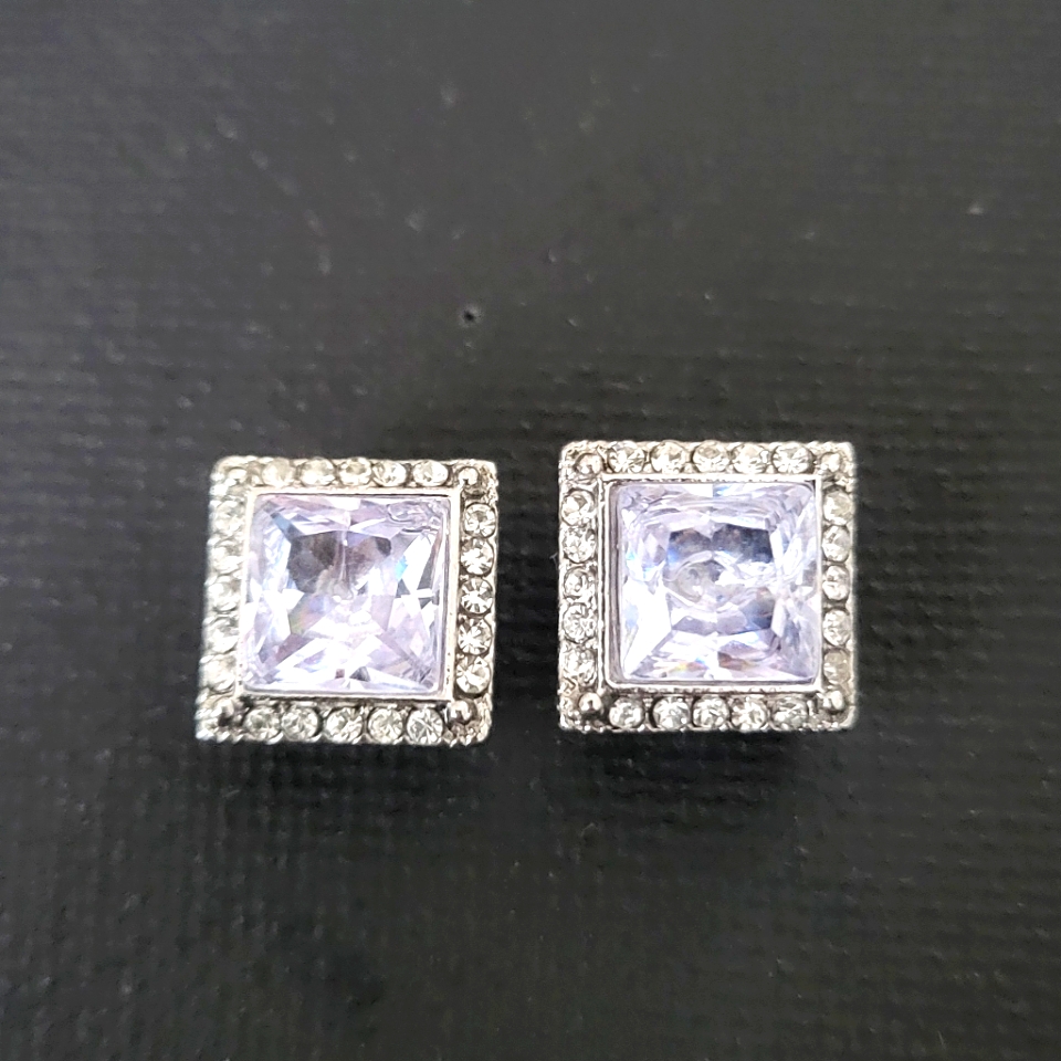 Elegant Silver Stud Earrings 10$